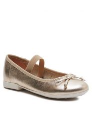 Geox Baleriny Jr Plie' J4555D 00044 C2010 S Złoty. Żółte baleriny dziewczęce Geox, bez wzorów, ze skóry, bez zapięcia. Za 289.99 zł.