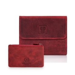 Zestaw skórzany portfel i etui na klucze PAOLO PERUZZI ZUP-64-RD czerwony. Czerwone portfele damskie Paolo Peruzzi, bez wzorów, ze skóry. Za 89.99 zł.