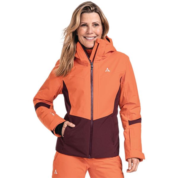 Kurtka narciarska damska Schöffel Kanzelwand. Brązowe kurtki damskie Schöffel, bez wzorów, bez kaptura, narciarskie. Za 1,499.99 zł.