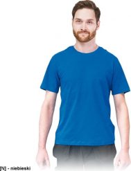 R.E.I.S. TSR-REGU - t-shirt męski o standardowym kroju, 100% bawełna - niebieski XL. Niebieskie t-shirty męskie R.E.I.S., m, bez wzorów, z bawełny, klasyczne, bez kołnierzyka. Za 17.14 zł.