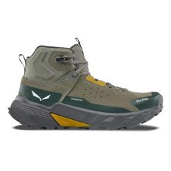 Buty trekkingowe Salewa Pedroc Leather ID Ptx. Zielone trekkingi męskie Salewa, do biegania. Za 703.00 zł.