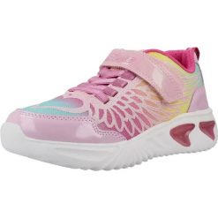 Buty GEOX J46E9B 0ASKN Rose. Czerwone obuwie sportowe damskie Geox, bez wzorów, z syntetyku, na fitness i siłownię. Za 162.99 zł.