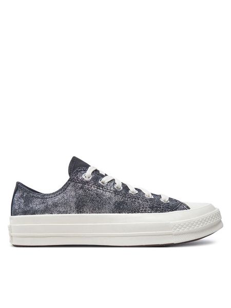 Converse Trampki Chuck 70 Suede Shimmer Ox A10379C Szary. Szare trampki i tenisówki damskie Converse, bez wzorów, ze skóry, bez zapięcia. Za 289.99 zł.