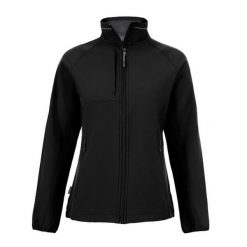 Kurtka Damska Expert Basecamp Soft Shell. Czarne kurtki damskie Craghoppers, bez wzorów, z softshellu, bez kaptura. Za 239.99 zł.