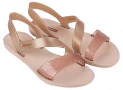 Buty do chodzenia damskie Ipanema Vibe. Brązowe obuwie sportowe damskie Ipanema, bez wzorów, z materiału, do pływania. Za 79.99 zł.