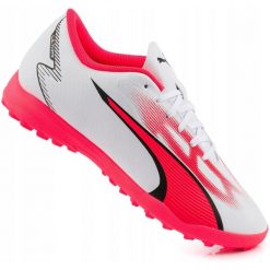 Buty męskie turfy korki Puma Ultra Play TT. Białe buty sportowe męskie Puma, bez zapięcia, do piłki nożnej. Za 169.00 zł.