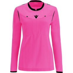 Damska koszulka sędziowska z długim rękawem Macron Stephanie. Czarne t-shirty damskie Macron, l, bez wzorów, z materiału, bez kołnierzyka. Za 321.30 zł.