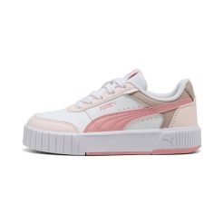 Sneakersy dziewczęcy Puma Carina Mia Ps. Białe buty sportowe dziewczęce Puma, bez wzorów, bez zapięcia. Za 304.50 zł.