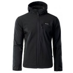 Kurtka męska Softshell Elbrus Iver - czarna, Rozmiar XXL. Czarne kurtki męskie ELBRUS, m, bez wzorów, z dzianiny, bez kaptura. Za 169.99 zł.