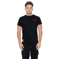 Kurzärmeliges Herren-T-Shirt aus Baumwolle mit Leone 1947 Graphics-Aufdruck. Czarne buty sportowe męskie LEONE 1947 APPAREL, z bawełny, bez zapięcia, na fitness i siłownię. W wyprzedaży za 88.41 zł.