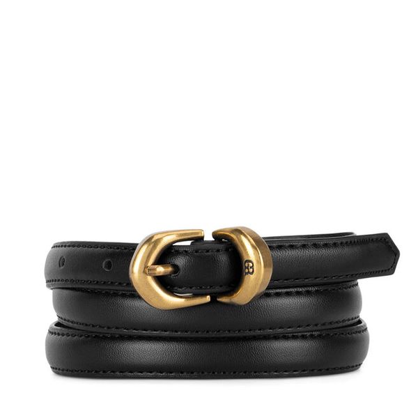 Pasek Damski GINO ROSSI. Czarne paski damskie Gino Rossi, bez wzorów. Za 99.99 zł.