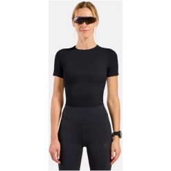 Koszulka damska ODLO BL TOP crew neck s/s PERFORMANCE X-LIGHT. Czarne koszulki sportowe damskie Odlo, l, bez wzorów, z materiału, bez kołnierzyka. Za 209.99 zł.