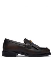Tommy Hilfiger Loafersy Th Chain Fringe Leather Loafer FW0FW09668 Brązowy ciemny. Brązowe mokasyny damskie Tommy Hilfiger, ze skóry. Za 649.99 zł.