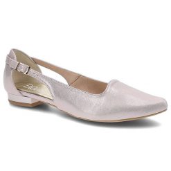 Różowe Baleriny Exquisite Damskie Eleganckie Buty. Czerwone baleriny damskie EXQUISITE, bez wzorów, ze skóry, eleganckie, bez obcasa, na obcasie. Za 149.00 zł.