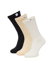 Roxy Skarpety długie CEO_AS_ROXY_16_W_AW25 (3 PACK) mix Biały. Białe skarpety damskie Roxy, bez wzorów, z bawełny. Za 44.99 zł.