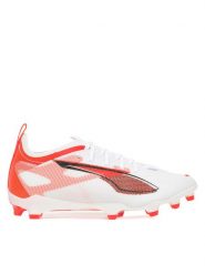 Puma Buty do piłki nożnej Ultra 5 Pro Fg/Ag Jr 108165 01 Biały. Białe buty sportowe chłopięce Puma, bez wzorów, ze skóry, bez zapięcia, do piłki nożnej. Za 259.99 zł.