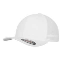 Czapka Z Daszkiem Tactel Mesh. Niebieskie czapki i kapelusze damskie FLEXFIT, bez wzorów, z meshu. Za 98.99 zł.