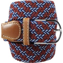 Pasek Elastyczny, Brązowo-Granatowy Pleciony, do Spodni, Casualowy, Parciany -ALTIES. Brązowe paski damskie Alties, bez wzorów, z elastanu. Za 59.00 zł.