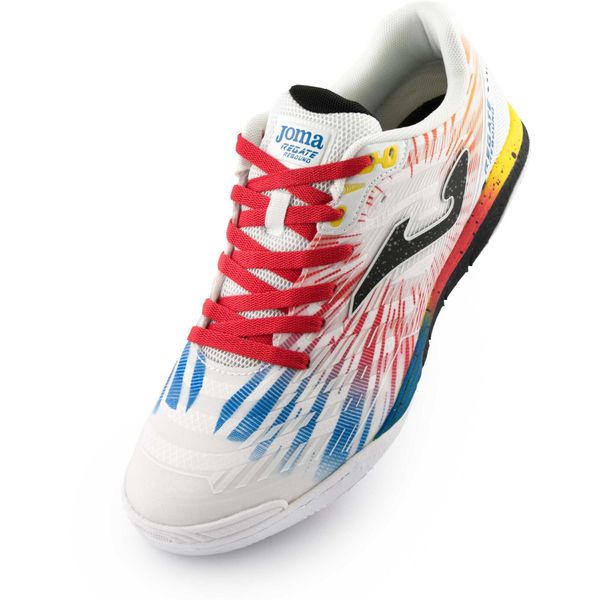 Joma Regate Rebound 2476 buty halowe biały/czerwony 43,5. Białe buty sportowe męskie Joma, bez zapięcia, na fitness i siłownię. Za 411.99 zł.
