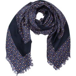 Chusta TORY BURCH - Wild Pansy Logo Square Scarf 48660 Blue Wind Pansy 491. Niebieskie szaliki i chusty damskie Tory Burch, z jedwabiu. Za 829.00 zł.