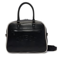 Torebka Guess. Czarne torebki do ręki damskie Guess, z aplikacjami, klasyczne, bez dodatków. Za 394.99 zł.