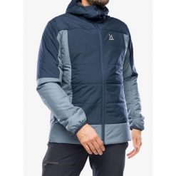 Kurtka ocieplana męska Haglofs Mimic Silver Hood. Niebieskie kurtki męskie Haglöfs, m, bez wzorów, trekkingowe. Za 587.99 zł.