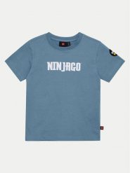LEGO T-Shirt Ninjago 12011276 Niebieski Regular Fit. Niebieskie t-shirty dla chłopców LEGO, bez wzorów, z bawełny, bez ramiączek. Za 99.99 zł.