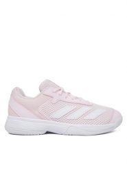 Adidas Buty do tenisa Courtflash Tennis Shoes Kids KK3866 Różowy jasny. Czerwone buty sportowe dziewczęce Adidas, bez wzorów, z materiału, bez zapięcia, tenisowe. Za 239.99 zł.