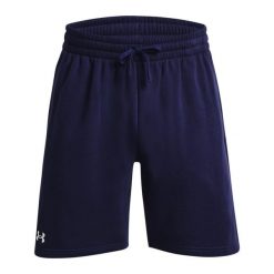 Shorty Męskie Polar Rival. Niebieskie krótkie spodenki sportowe męskie Under Armour, m, bez wzorów, z polaru, trekkingowe. Za 206.99 zł.