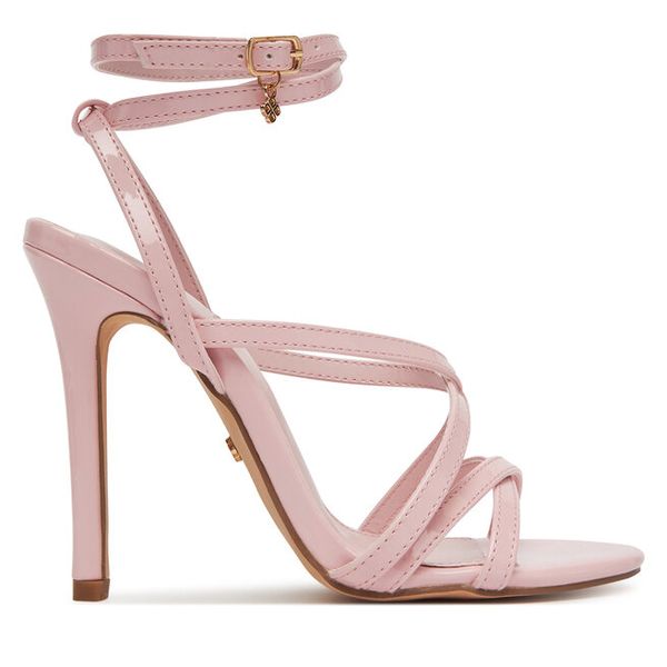 Sandały DeeZee. Czerwone sandały damskie DeeZee, bez wzorów, bez obcasa, na szpilce, bez zapięcia. Za 139.99 zł.