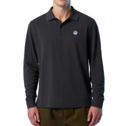 NORTH SAILS POLO LONG SLEEVE Szary. Szare bluzki z długim rękawem męskie North Sails, m, bez wzorów, z tkaniny, bez kołnierzyka. Za 276.99 zł.