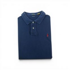 Second life - Koszulka Polo męska z krótkim rękawem - Stan bardzo dobry. Niebieskie koszulki polo męskie Ralph Lauren, l, bez wzorów, eleganckie, bez ramiączek. Za 127.76 zł.
