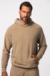 Męska Bluza z kapturem fitness dzianina dresowa kaptur. Brązowe bluzy męskie JAY-PI, m, bez wzorów, z bawełny, z kapturem, na fitness i siłownię. Za 279.99 zł.
