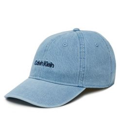 Czapka z daszkiem Calvin Klein. Niebieskie czapki i kapelusze męskie Calvin Klein, bez wzorów. Za 159.99 zł.