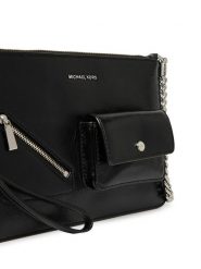 MICHAEL Michael Kors Torebka Jet Set 32S6SJ6F6L Czarny. Czarne kopertówki damskie MICHAEL Michael Kors, bez wzorów, ze skóry, bez dodatków. Za 739.99 zł.