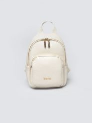 Plecak damski ze skóry ekologicznej kremowy Sanrini 103. Białe torby na ramię damskie Big Star, bez wzorów, ze skóry ekologicznej, eleganckie, bez dodatków. Za 199.99 zł.