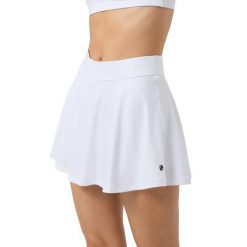 Damskie spódnico-spodenki Björn Borg Ace. Białe szorty sportowe damskie Björn Borg, l, bez wzorów, z dresówki, sportowe, tenisowe. Za 247.00 zł.