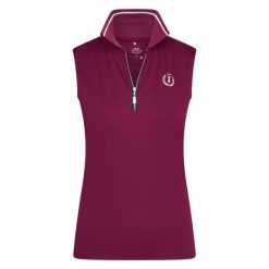 Jeździecka koszulka polo bez rękawów dla dziewczynek Imperial Riding Tessy. Czerwone t-shirty i topy dla dziewczynek IMPERIAL RIDING, bez wzorów, bez ramiączek. W wyprzedaży za 148.00 zł.