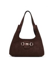 Guess Torebka Sunset HWSG23 14010 Brązowy. Brązowe torebki do ręki damskie Guess, z aplikacjami, z materiału, bez dodatków. Za 584.99 zł.