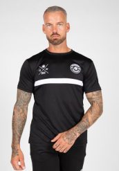 Vernon Koszulka - Czarny. Czarne koszulki sportowe męskie GORILLA WEAR, l, bez wzorów, z poliesteru, bez kołnierzyka, bez ramiączek, na fitness i siłownię. Za 159.99 zł.