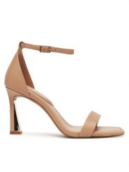 Aldo Sandały Rosali 13728095 Beżowy. Brązowe sandały damskie Aldo, bez wzorów, ze skóry, bez obcasa, na słupku, bez zapięcia. Za 409.99 zł.