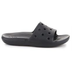 Klapki Crocs Classic Slide Black 206121-001 czarne. Czarne klapki męskie z materiału. Za 239.37 zł.
