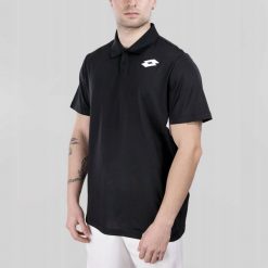 Lotto Polo Squadra IV Mężczyzna All Black XXL (2233261CLXXL). Czarne koszulki polo męskie Lotto, m, bez wzorów, bez ramiączek. Za 119.10 zł.