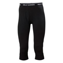 Jogging 3/4 Helly Hansen lifa merino midweight. Czarne spodnie sportowe męskie Helly Hansen, s, bez wzorów, do biegania. Za 259.00 zł.