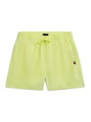 Tommy Hilfiger Szorty kąpielowe Original Logo Embroidery UB0UB00589 Żółty jasny Regular Fit. Żółte kąpielówki dla chłopców Tommy Hilfiger, bez wzorów, z syntetyku. Za 189.99 zł.