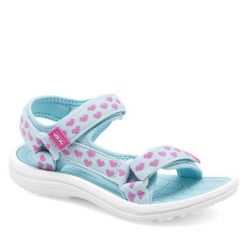 Sandały Nelli Blu. Niebieskie sandały dziewczęce Nelli Blu, bez zapięcia. Za 54.99 zł.