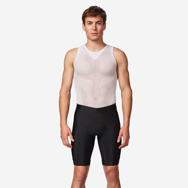 Spodenki rowerowe szosowe męskie Van Rysel Discover. Czarne buty sportowe męskie VAN RYSEL, na jesień, l, bez wzorów, z materiału. Za 89.99 zł.