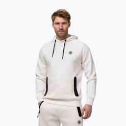 Bluza męska Pitbull Dogwood Hooded Sweatshirt. Białe bluzy sportowe męskie PITBULL, m, bez wzorów, z bawełny, bez kaptura, na fitness i siłownię. Za 269.99 zł.