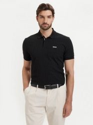 BOSS Polo Pl Goc Birdie 3 50559355 Czarny Regular Fit. Czarne koszulki polo męskie Boss, m, bez wzorów, z bawełny, bez ramiączek. Za 549.99 zł.