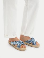 Liu Jo Klapki Paros 03 SA6103 TX133 Niebieski. Niebieskie klapki damskie Liu Jo, bez wzorów, z materiału, bez obcasa. Za 258.99 zł.